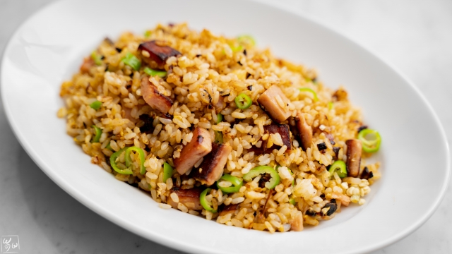 焼き味噌スパムチャーハン