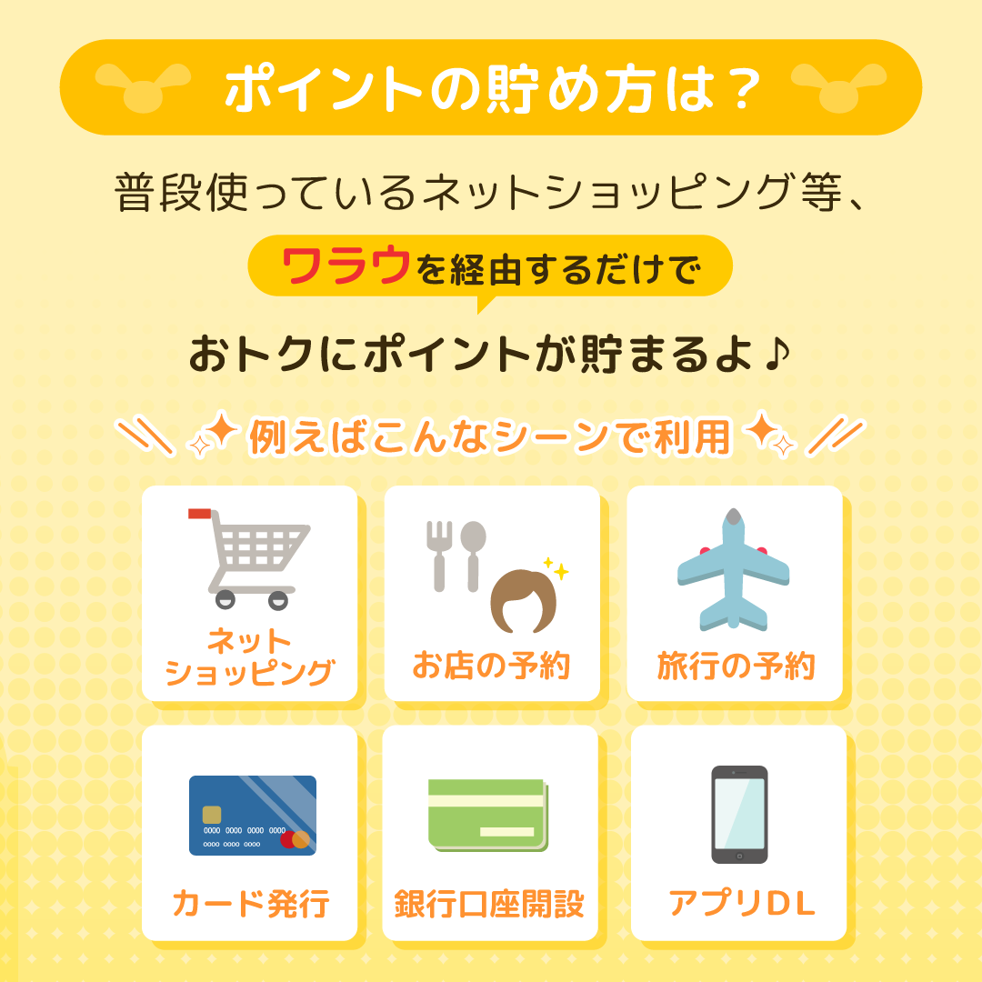 ポイントの貯め方