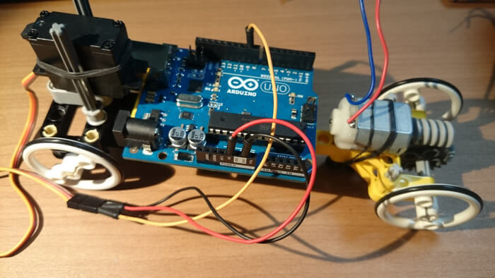 Arduinoを本体に載せてみる