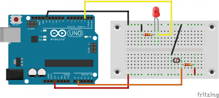 図1 光センサーと赤外線LED送信回路