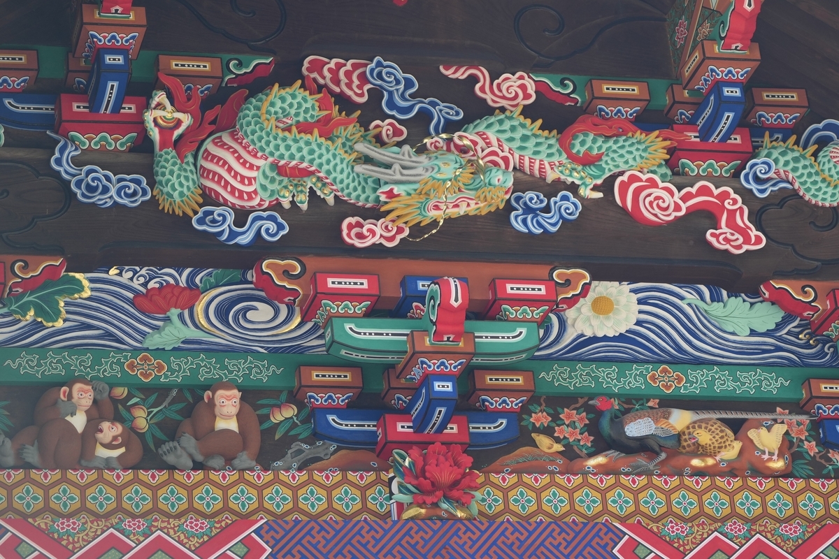 2022年4月 （鳥見番外編）秩父神社にて鳥の彫り物を堪能しました