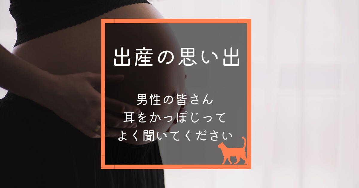 出産の痛み 男性にもわかる例え 鼻からスイカは古い き た 袋が 育児猫の育児日記