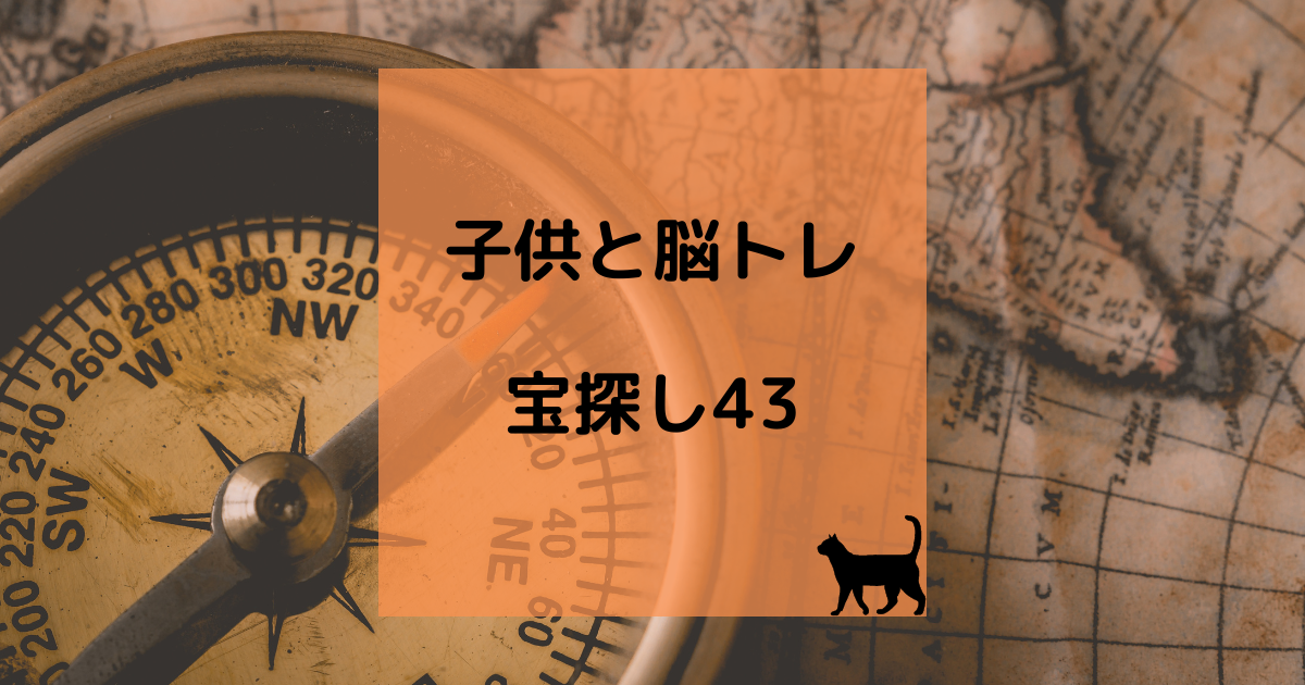 子供と脳トレ 宝探し43 育児猫の育児日記
