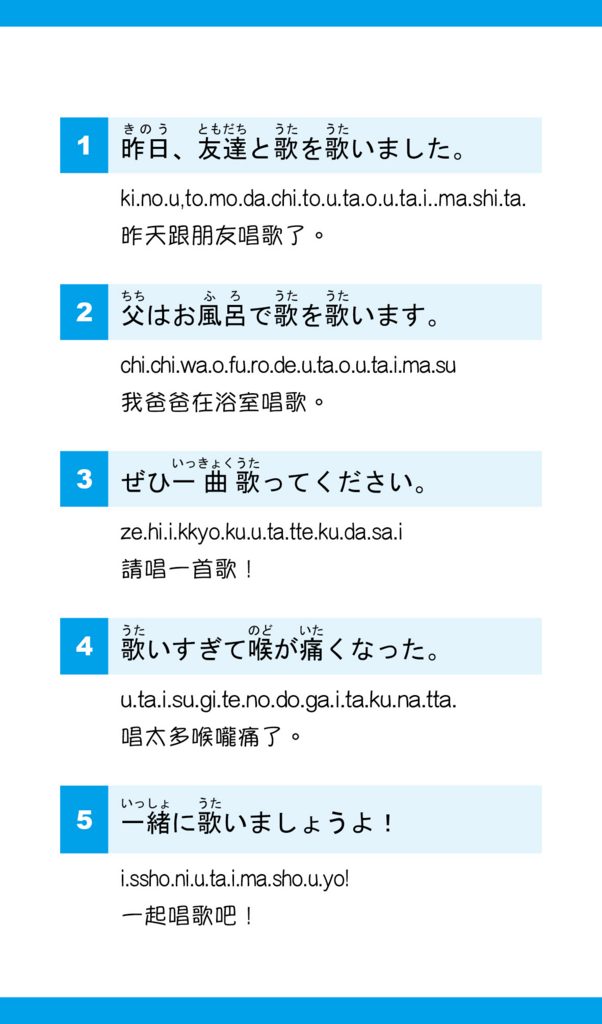 Iku老師的日文基本動詞07「歌います(唱)」 - Iku老師の日本語教室