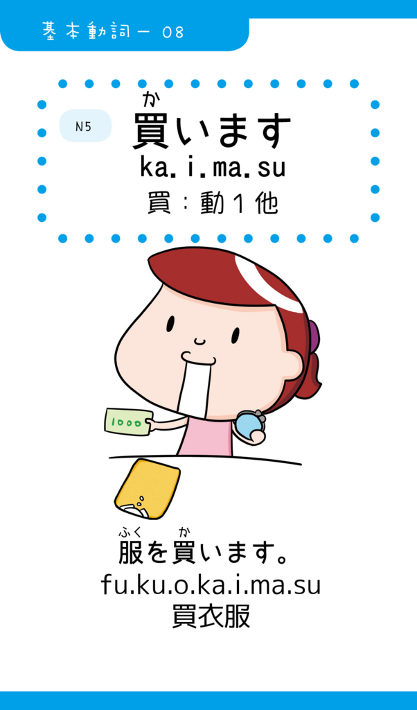 Iku老師的日文基本動詞07「買います（買）」 - Iku老師の日本語教室