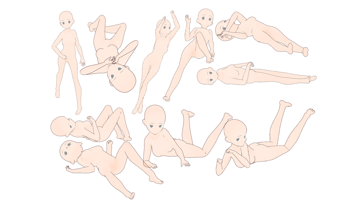 トレスフリー 女の子寝転ぶ姿ポーズ集 Illust Pose トレスフリー 女の子寝転ぶ姿ポーズ集 Illust Pose