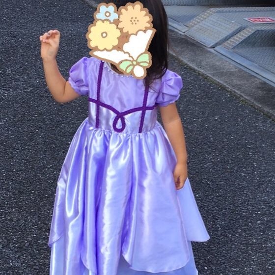 手作りのプリンセスソフィア風ドレス