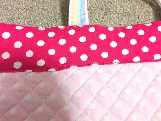 入園グッズ、ハンドメイドでレッスンバッグと上履き袋