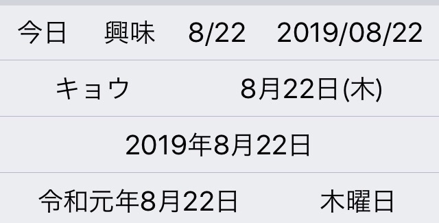 「きょう」の便利な変換
