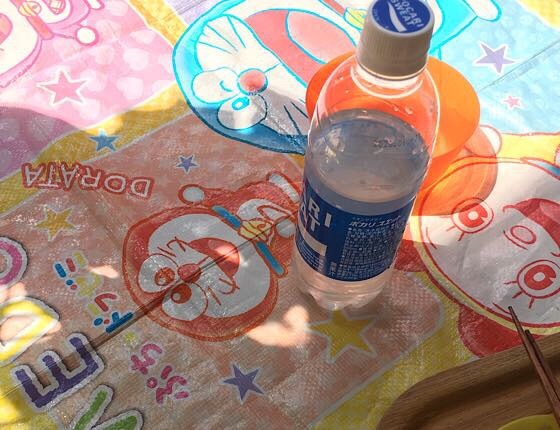 ベランダでランチ