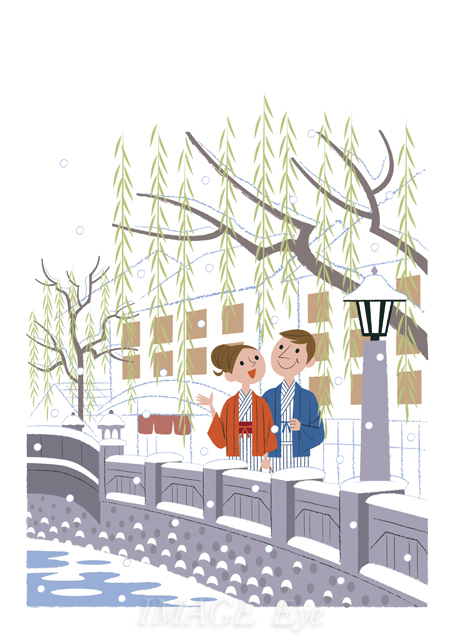 夫婦 カップルにおすすめ 休日をゆっくりと過ごす温泉街 Imageeye Illust