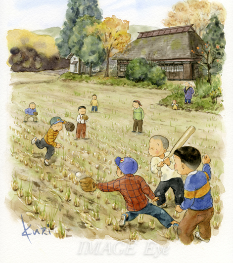 将来の夢、野球を楽しむ子供たち！! - imageeye-illust