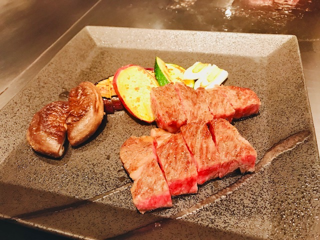 黒毛和牛ロース（120g）と焼き野菜