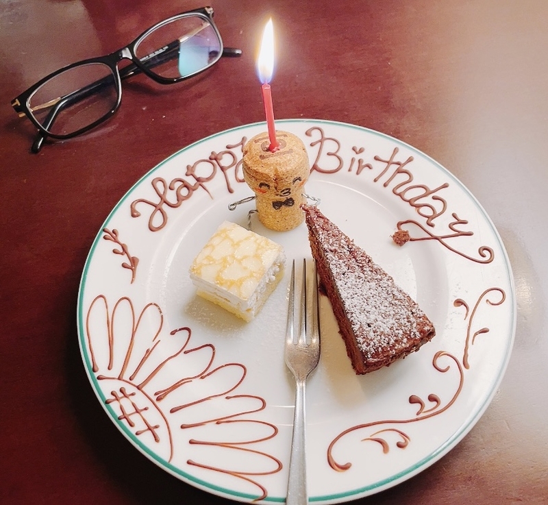 本日のデザート（お誕生日仕様）