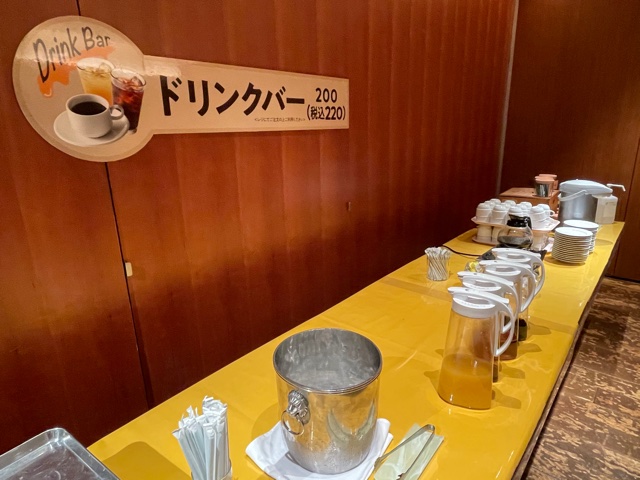 チーズレストラン「リコッタ」ドリンクバー