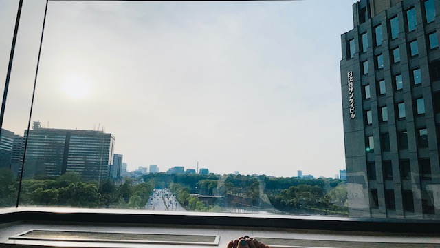 ザ・ペニンシュラ東京 プールサイドからの眺望