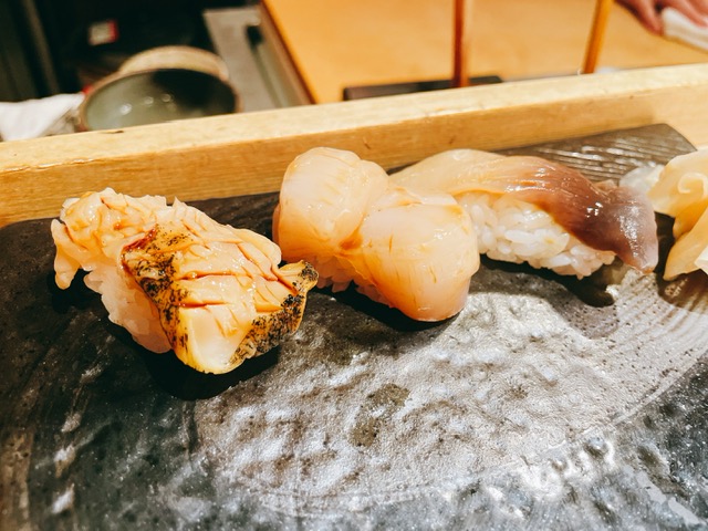「立喰い処 ちょこっと寿し」貝三昧