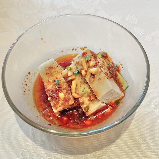 「四川豆花飯荘」一番美味しかった前菜のよだれ鶏