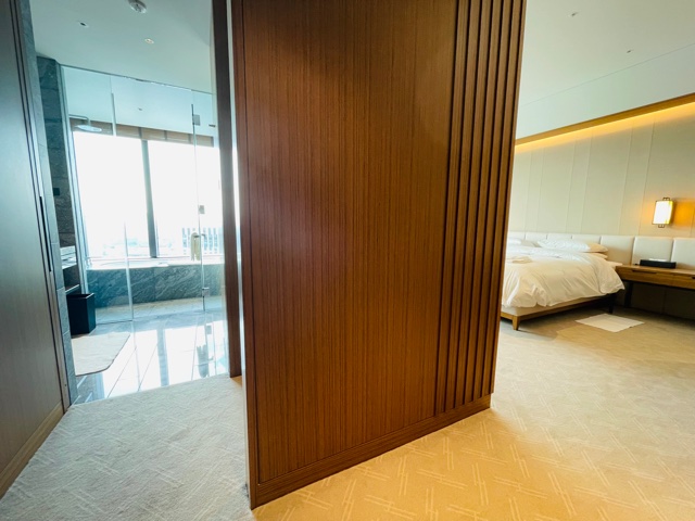 「The Okura Tokyo」プレステージルームに入ってすぐの景色