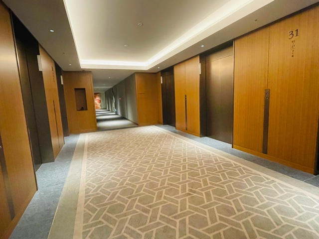 「The Okura Tokyo」プレステージタワー エレベーターホール