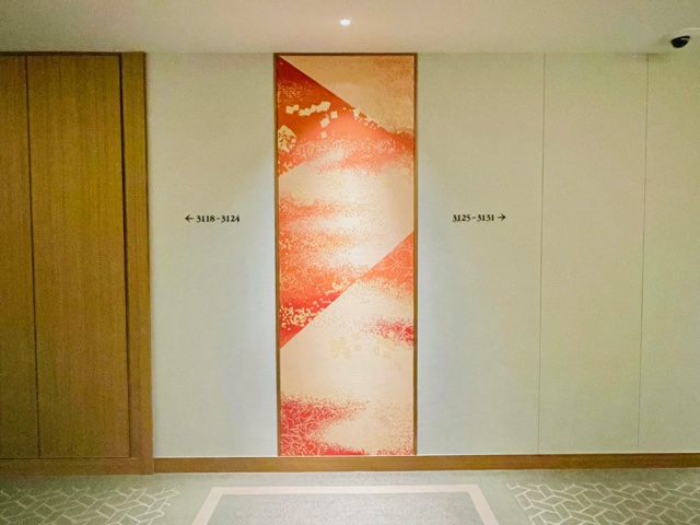 「The Okura Tokyo」プレステージタワー 客室に面した廊下