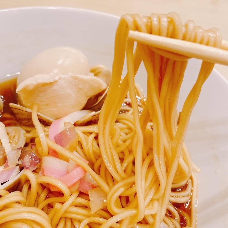 「むぎとオリーブ」蛤・鶏・煮干しのトリプルSOBA