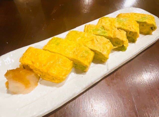 「じまんや」アーサ入りだし巻き卵