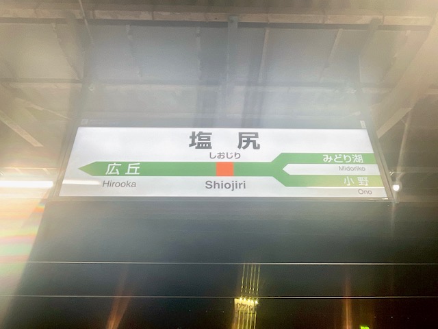 帰りは塩尻駅から新宿駅行きのあずさの終電で