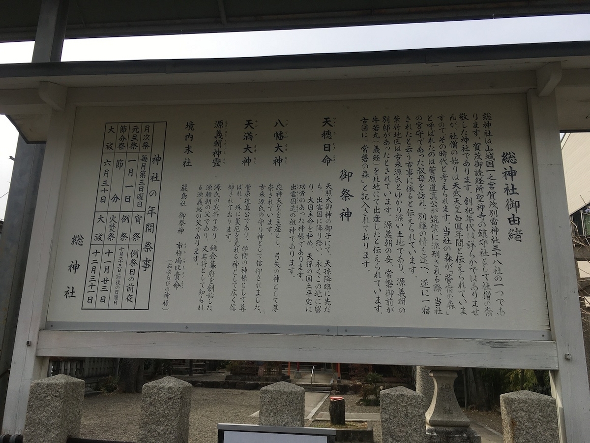 總神社（そうじんじゃ）京都市北区紫竹