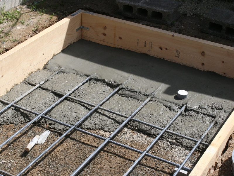 たたき池 9 基礎コンクリート打ち完了 いも工房 たたき池 9 基礎コンクリート打ち完了 いも工房