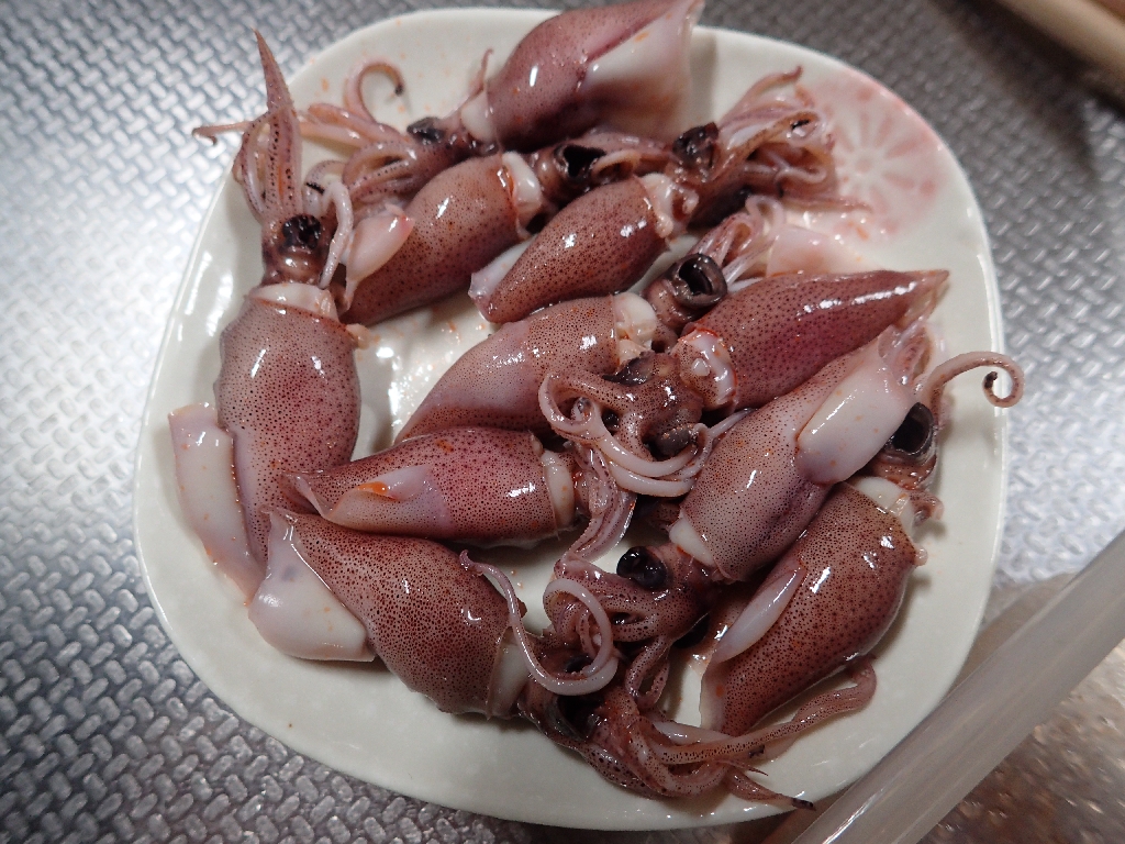 自分で採ったホタルイカの味 いも工房