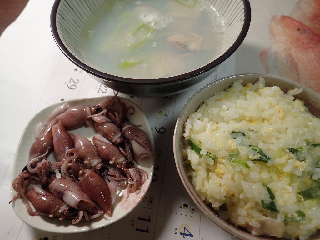 自分で採ったホタルイカの味 いも工房