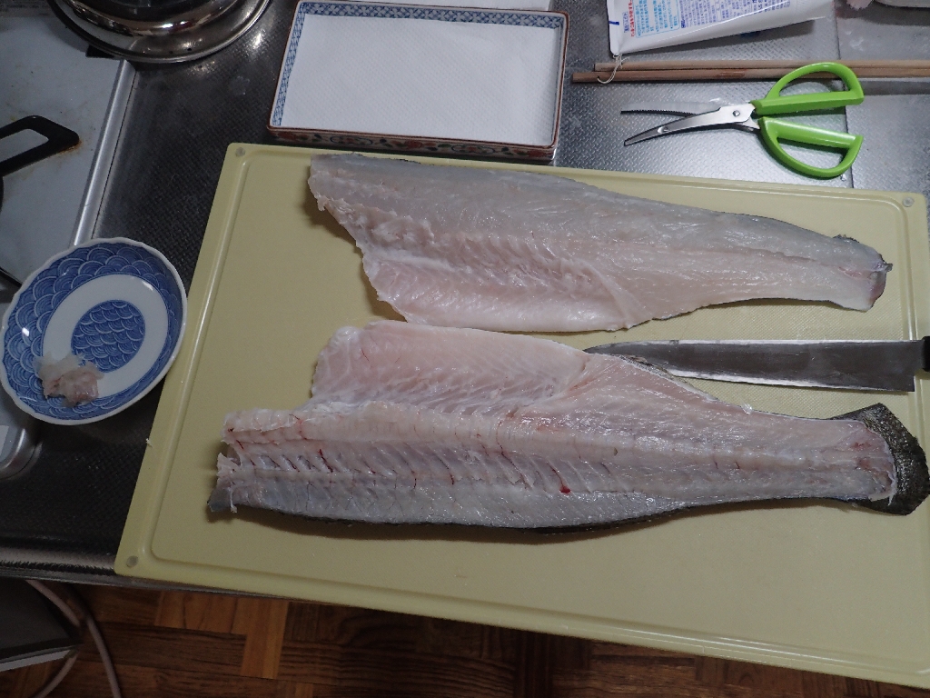 灘浦の夏スズキのお刺身 いも工房