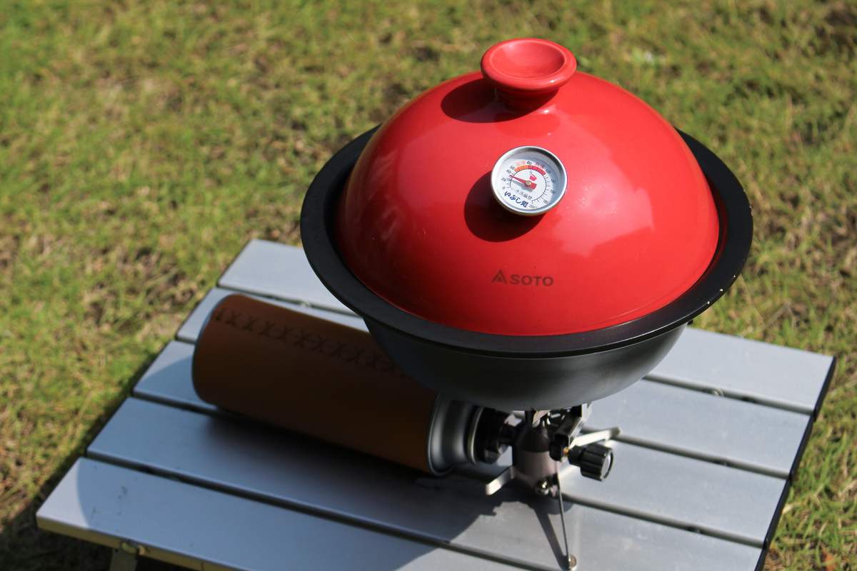 SOTO スモークポット 燻製器 赤 (セット:ケース、温度計、チップ) Amazon | ソト(SOTO) 収納ケース スモーカー (対応製品 ST-126