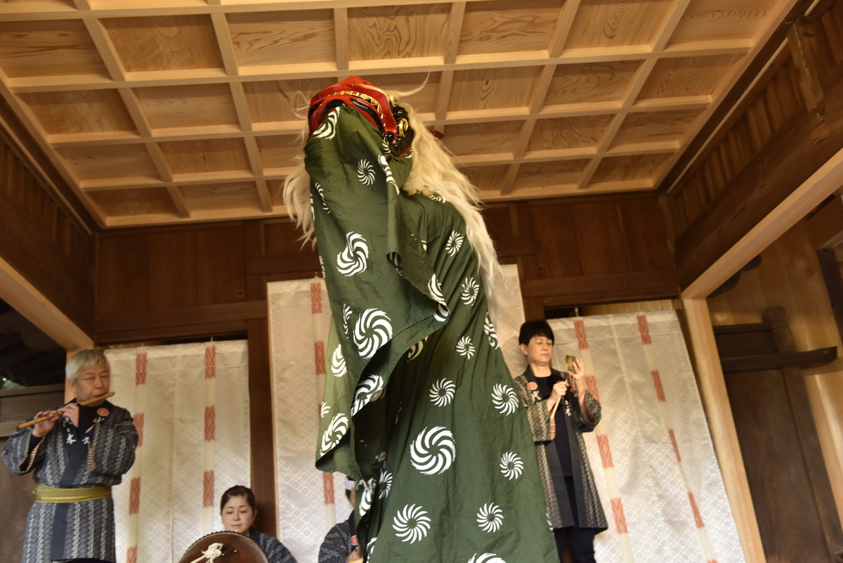 変化に富んだ観るものを楽しませる獅子舞、東京都渋谷区代々木囃子保存