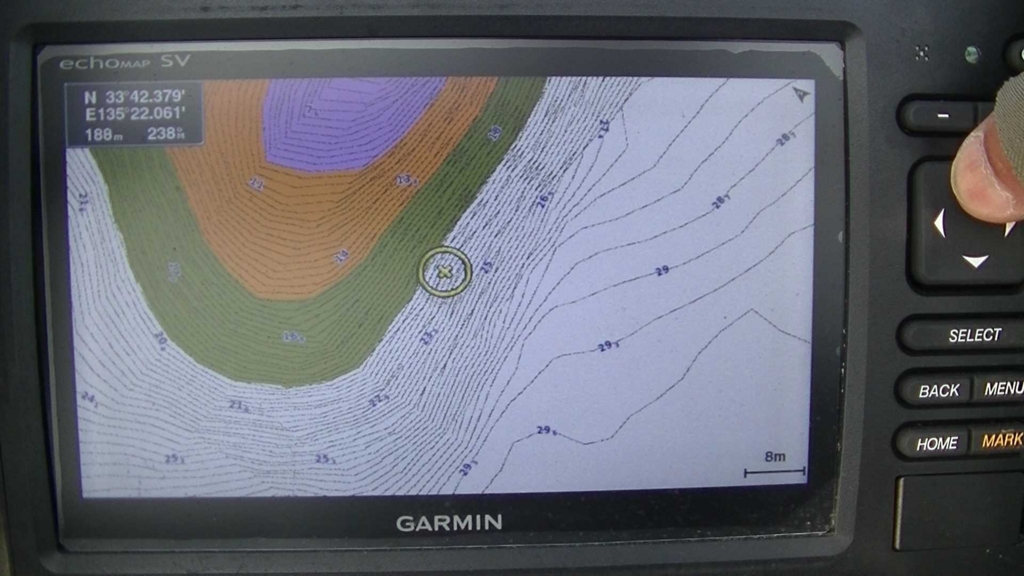 Garmin QuickDraw Contours ガーミン クイックドロー コンターズの使い方 色分け編 イナダマリン Garmin