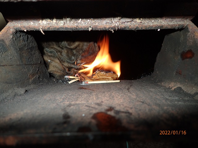 廃油✖️薪ストーブ引き出しタイプ