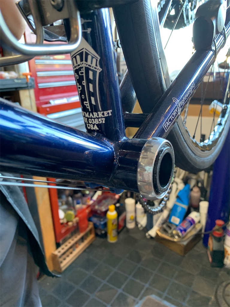 スペーサー付eeWINGS MTBチタンクランク170mm CANE CREEK* eeWings MTB crank (titanium) - BLUE LUG ONLINE STORE