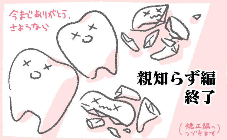 親知らず抜歯レポ 最終話 痛みが消えるのはいつ 原因は何 にいどゆうのブログ ははとこと 自由な男子とママと時々パパの育児漫画