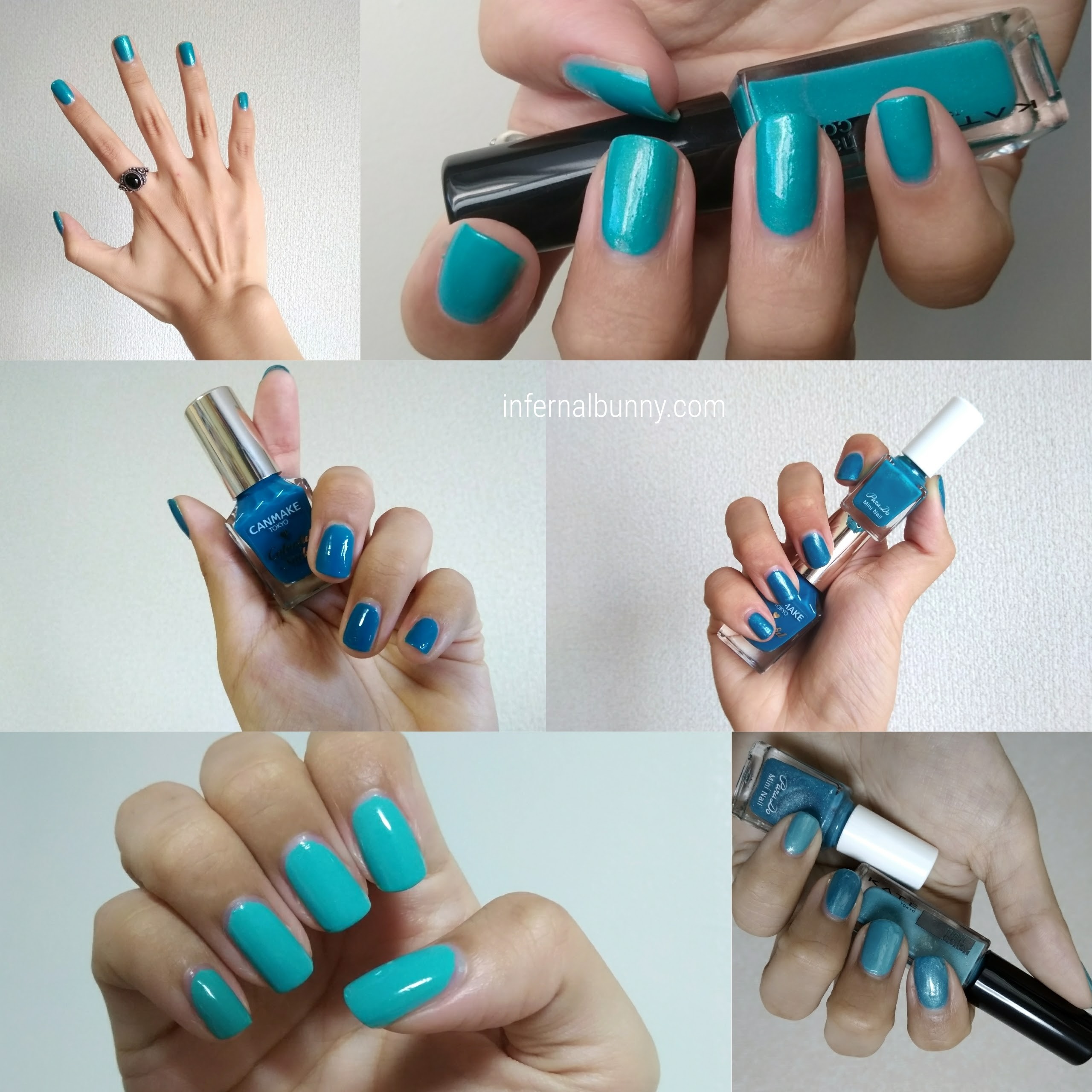 f:id:infernalbunny:20200925202021j:plain ネイル着画コラージュ。