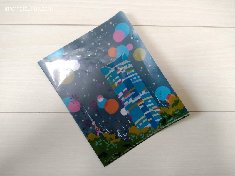 小さいクリアファイル。