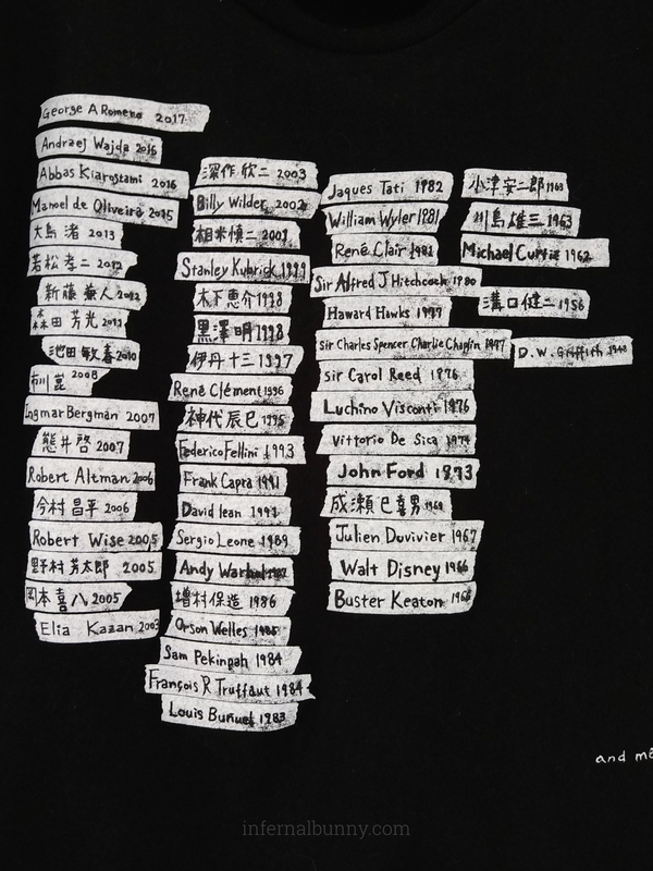 Tシャツの柄接写。