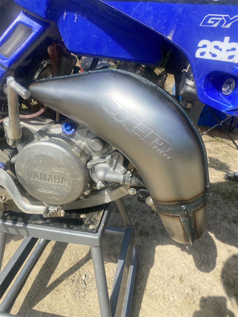 YZ125 チャンバー、サイレンサー