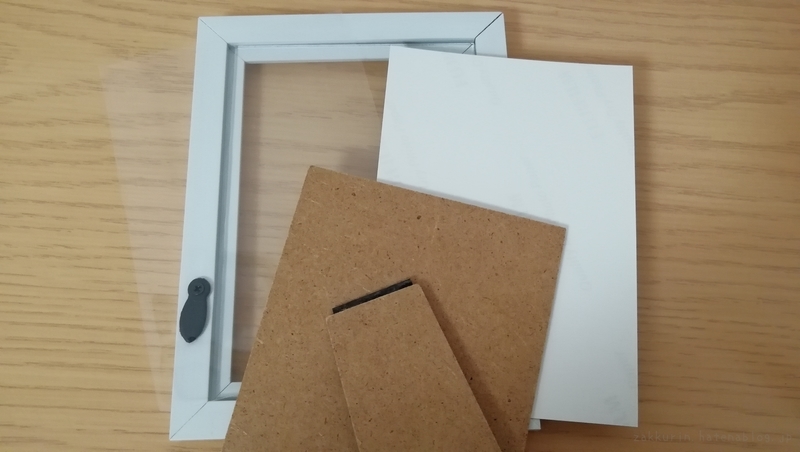 ガラスの写真立てに写真がくっつくのを予防する方法 ザックリン