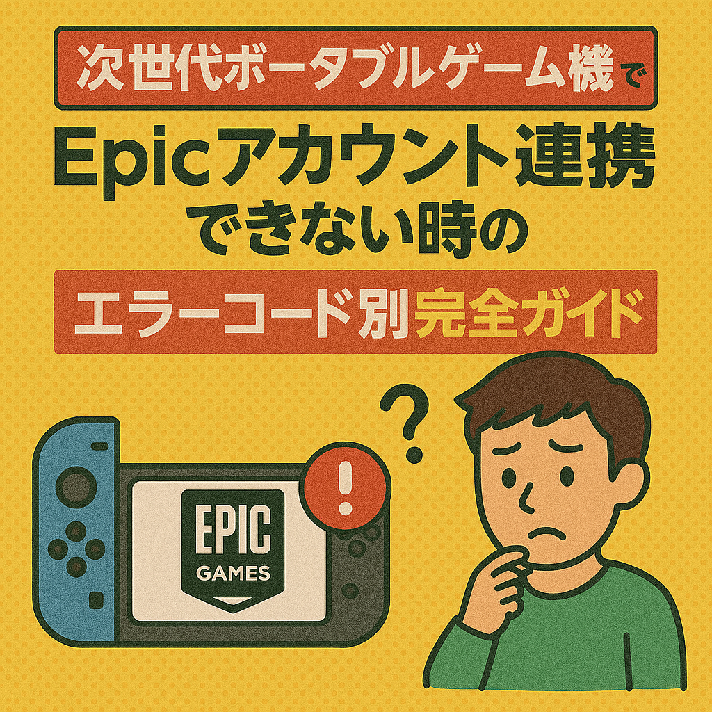 SwitchでEpicアカウント連携できない時のエラーコード別完全ガイド　