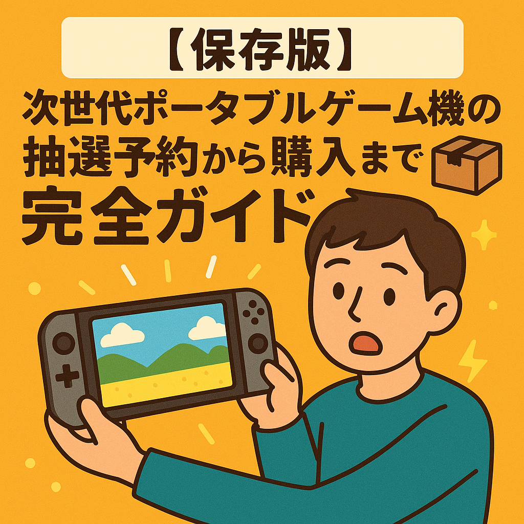 Switch2の抽選予約から購入まで完全ガイド