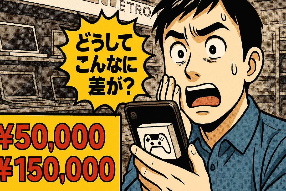 え！？5万円と15万円の差？Switch買取価格の謎に驚く男性のリアクション