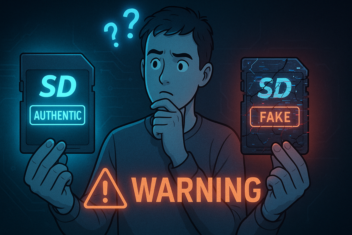 Authentic vs. Fake SD cards – how to spot the difference and avoid costly mistakes. Warning signs every Switch 2 user should know.