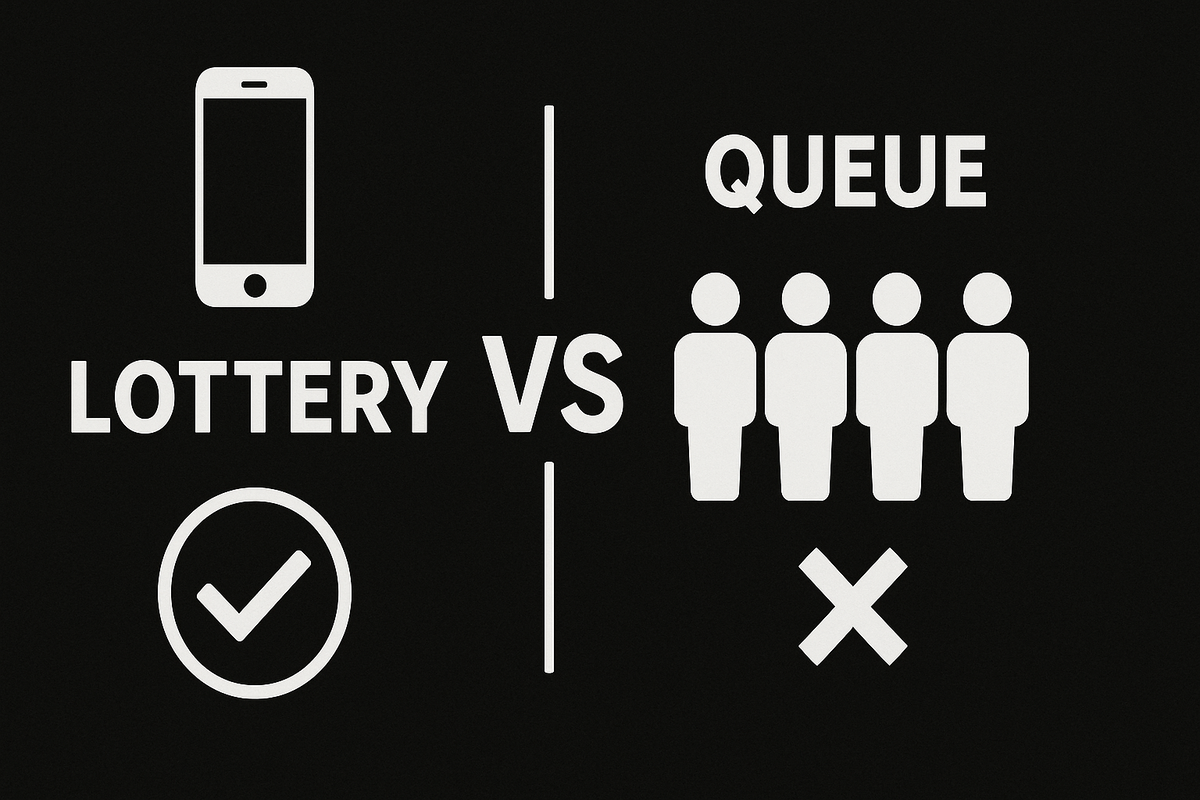Lottery vs Queue: Is winning from your phone easier than lining up in store? A bold comparison that shows which method saves your sanity.