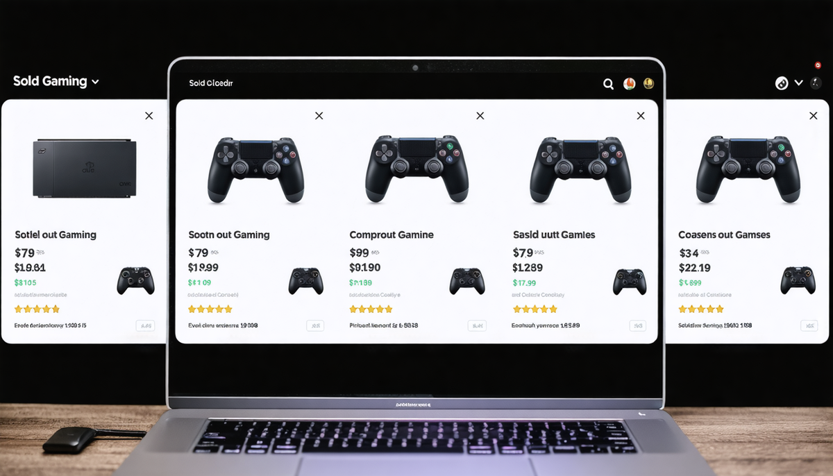Frustrating online store page filled with sold-out gaming consoles and controllers, highlighting high demand and limited availability."